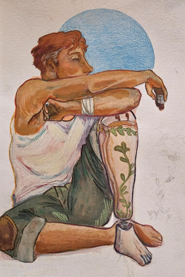 Coloured: paint